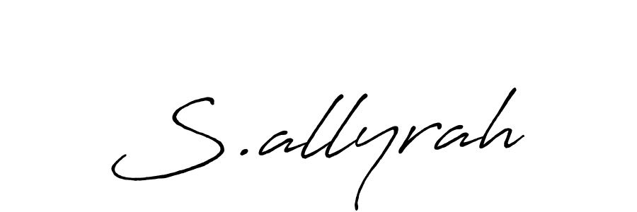 Antro_Vectra_Bolder is a professional signature style that is perfect for those who want to add a touch of class to their signature. It is also a great choice for those who want to make their signature more unique. Get S.allyrah name to fancy signature for free. S.allyrah signature style 7 images and pictures png