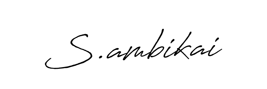 Make a beautiful signature design for name S.ambikai. Use this online signature maker to create a handwritten signature for free. S.ambikai signature style 7 images and pictures png