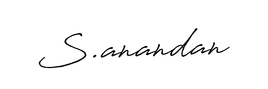 You should practise on your own different ways (Antro_Vectra_Bolder) to write your name (S.anandan) in signature. don't let someone else do it for you. S.anandan signature style 7 images and pictures png