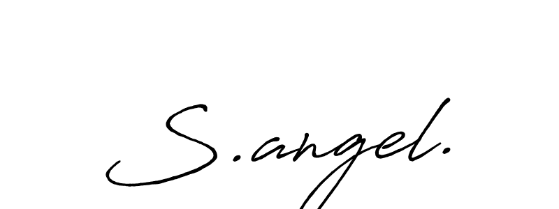 if you are searching for the best signature style for your name S.angel.. so please give up your signature search. here we have designed multiple signature styles  using Antro_Vectra_Bolder. S.angel. signature style 7 images and pictures png