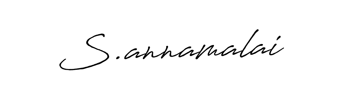 Make a beautiful signature design for name S.annamalai. With this signature (Antro_Vectra_Bolder) style, you can create a handwritten signature for free. S.annamalai signature style 7 images and pictures png