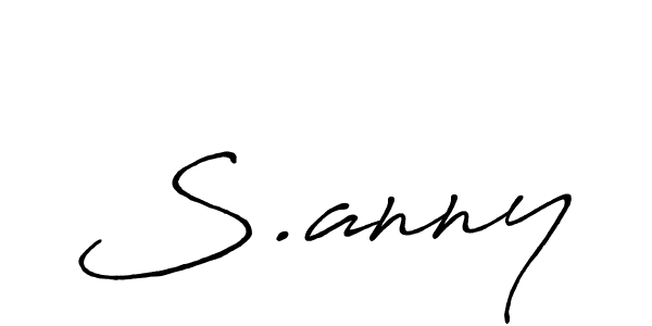 S.anny stylish signature style. Best Handwritten Sign (Antro_Vectra_Bolder) for my name. Handwritten Signature Collection Ideas for my name S.anny. S.anny signature style 7 images and pictures png