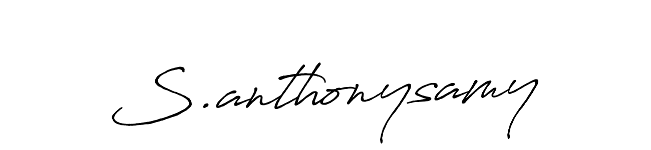 Make a beautiful signature design for name S.anthonysamy. Use this online signature maker to create a handwritten signature for free. S.anthonysamy signature style 7 images and pictures png