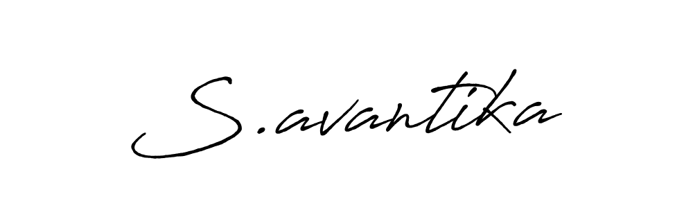 The best way (Antro_Vectra_Bolder) to make a short signature is to pick only two or three words in your name. The name S.avantika include a total of six letters. For converting this name. S.avantika signature style 7 images and pictures png