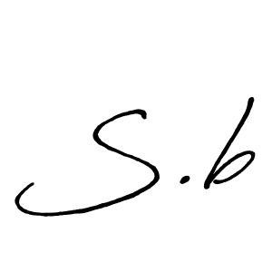 Similarly Antro_Vectra_Bolder is the best handwritten signature design. Signature creator online .You can use it as an online autograph creator for name S.b. S.b signature style 7 images and pictures png