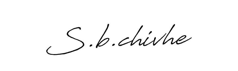 Also we have S.b.chivhe name is the best signature style. Create professional handwritten signature collection using Antro_Vectra_Bolder autograph style. S.b.chivhe signature style 7 images and pictures png