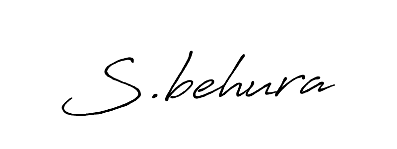 The best way (Antro_Vectra_Bolder) to make a short signature is to pick only two or three words in your name. The name S.behura include a total of six letters. For converting this name. S.behura signature style 7 images and pictures png