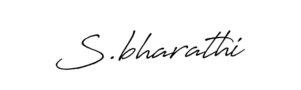 How to make S.bharathi name signature. Use Antro_Vectra_Bolder style for creating short signs online. This is the latest handwritten sign. S.bharathi signature style 7 images and pictures png