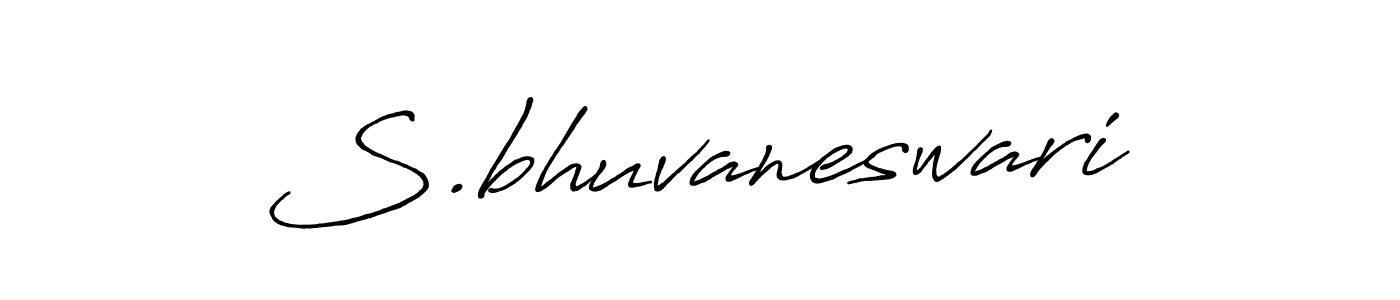 Create a beautiful signature design for name S.bhuvaneswari. With this signature (Antro_Vectra_Bolder) fonts, you can make a handwritten signature for free. S.bhuvaneswari signature style 7 images and pictures png