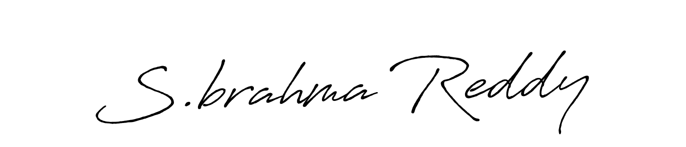 How to make S.brahma Reddy signature? Antro_Vectra_Bolder is a professional autograph style. Create handwritten signature for S.brahma Reddy name. S.brahma Reddy signature style 7 images and pictures png