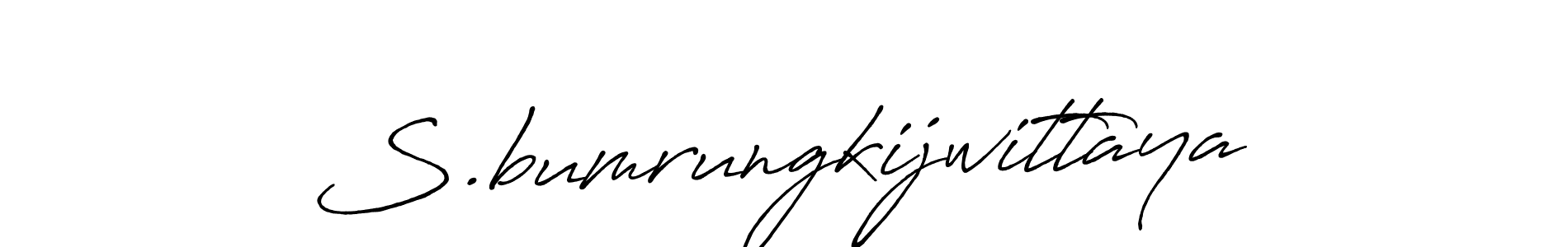 Similarly Antro_Vectra_Bolder is the best handwritten signature design. Signature creator online .You can use it as an online autograph creator for name S.bumrungkijwittaya. S.bumrungkijwittaya signature style 7 images and pictures png