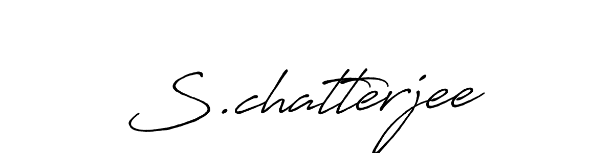 Create a beautiful signature design for name S.chatterjee. With this signature (Antro_Vectra_Bolder) fonts, you can make a handwritten signature for free. S.chatterjee signature style 7 images and pictures png