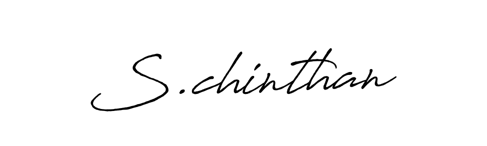 Use a signature maker to create a handwritten signature online. With this signature software, you can design (Antro_Vectra_Bolder) your own signature for name S.chinthan. S.chinthan signature style 7 images and pictures png