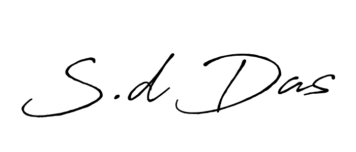 if you are searching for the best signature style for your name S.d Das. so please give up your signature search. here we have designed multiple signature styles  using Antro_Vectra_Bolder. S.d Das signature style 7 images and pictures png