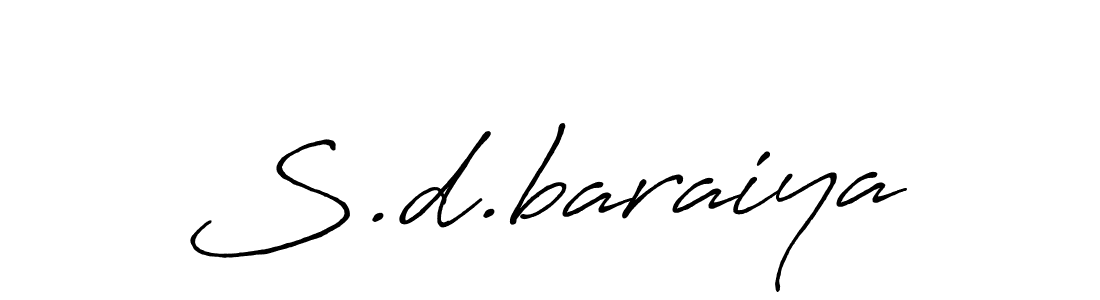 Also we have S.d.baraiya name is the best signature style. Create professional handwritten signature collection using Antro_Vectra_Bolder autograph style. S.d.baraiya signature style 7 images and pictures png