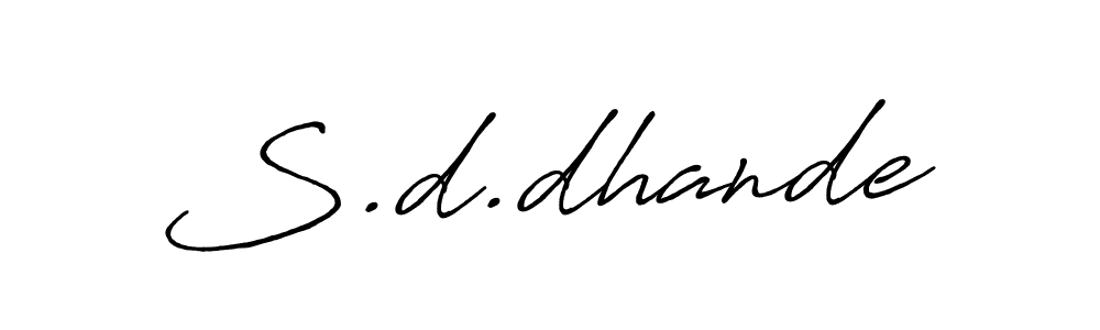 Antro_Vectra_Bolder is a professional signature style that is perfect for those who want to add a touch of class to their signature. It is also a great choice for those who want to make their signature more unique. Get S.d.dhande name to fancy signature for free. S.d.dhande signature style 7 images and pictures png