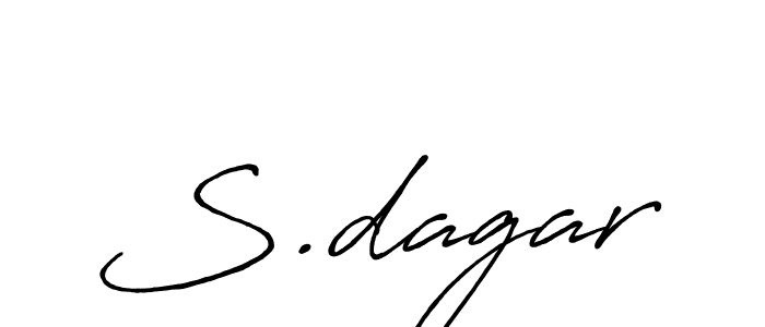 Design your own signature with our free online signature maker. With this signature software, you can create a handwritten (Antro_Vectra_Bolder) signature for name S.dagar. S.dagar signature style 7 images and pictures png