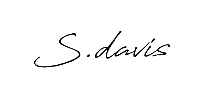 S.davis stylish signature style. Best Handwritten Sign (Antro_Vectra_Bolder) for my name. Handwritten Signature Collection Ideas for my name S.davis. S.davis signature style 7 images and pictures png