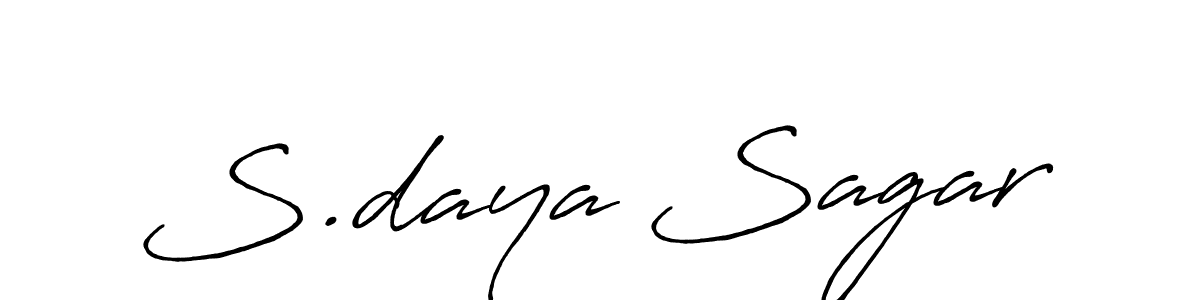 Make a beautiful signature design for name S.daya Sagar. Use this online signature maker to create a handwritten signature for free. S.daya Sagar signature style 7 images and pictures png