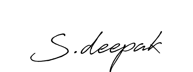 The best way (Antro_Vectra_Bolder) to make a short signature is to pick only two or three words in your name. The name S.deepak include a total of six letters. For converting this name. S.deepak signature style 7 images and pictures png