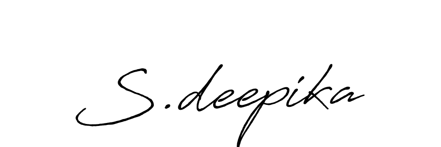 How to make S.deepika signature? Antro_Vectra_Bolder is a professional autograph style. Create handwritten signature for S.deepika name. S.deepika signature style 7 images and pictures png