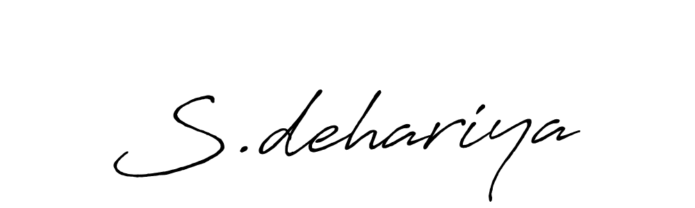 Also we have S.dehariya name is the best signature style. Create professional handwritten signature collection using Antro_Vectra_Bolder autograph style. S.dehariya signature style 7 images and pictures png