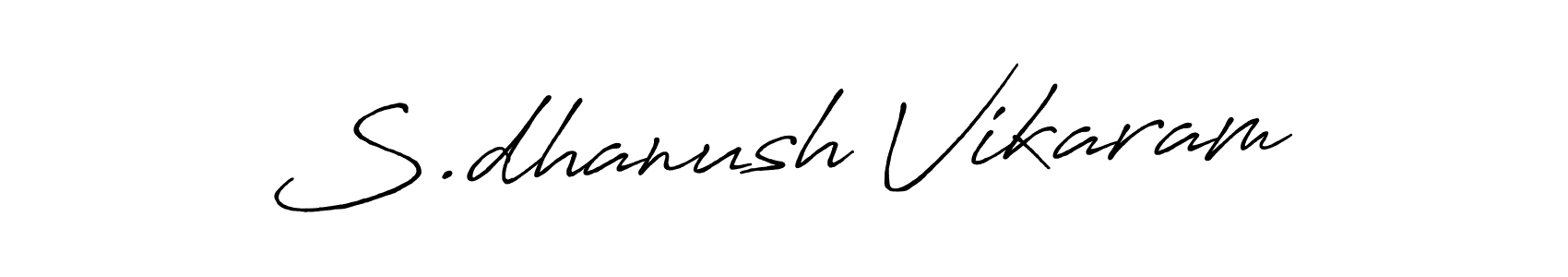 Make a beautiful signature design for name S.dhanush Vikaram. Use this online signature maker to create a handwritten signature for free. S.dhanush Vikaram signature style 7 images and pictures png