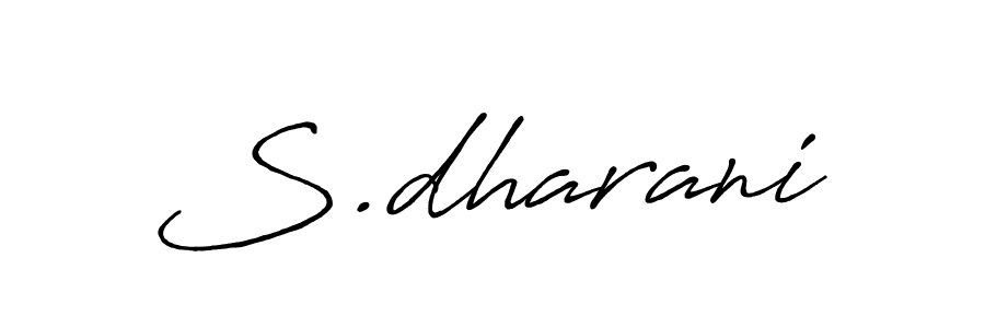 How to make S.dharani signature? Antro_Vectra_Bolder is a professional autograph style. Create handwritten signature for S.dharani name. S.dharani signature style 7 images and pictures png