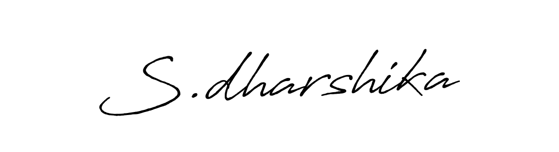 This is the best signature style for the S.dharshika name. Also you like these signature font (Antro_Vectra_Bolder). Mix name signature. S.dharshika signature style 7 images and pictures png