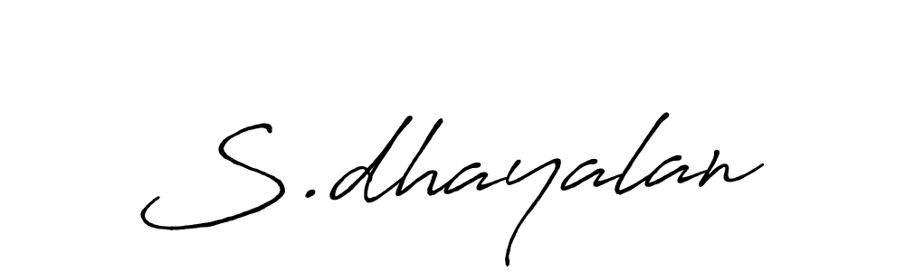 Design your own signature with our free online signature maker. With this signature software, you can create a handwritten (Antro_Vectra_Bolder) signature for name S.dhayalan. S.dhayalan signature style 7 images and pictures png