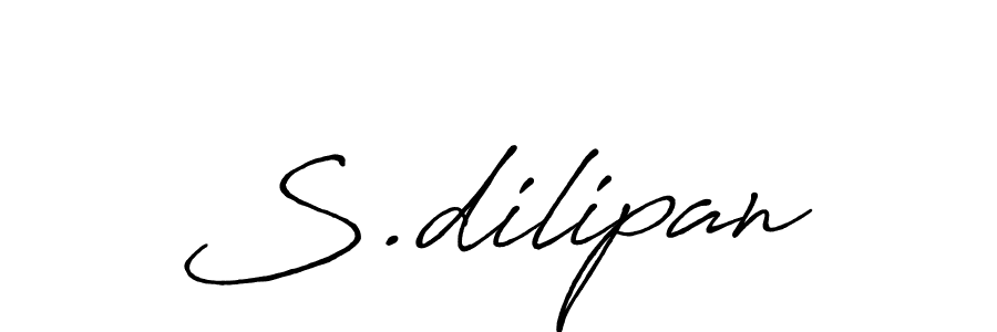 Design your own signature with our free online signature maker. With this signature software, you can create a handwritten (Antro_Vectra_Bolder) signature for name S.dilipan. S.dilipan signature style 7 images and pictures png