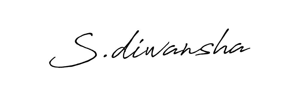 if you are searching for the best signature style for your name S.diwansha. so please give up your signature search. here we have designed multiple signature styles  using Antro_Vectra_Bolder. S.diwansha signature style 7 images and pictures png