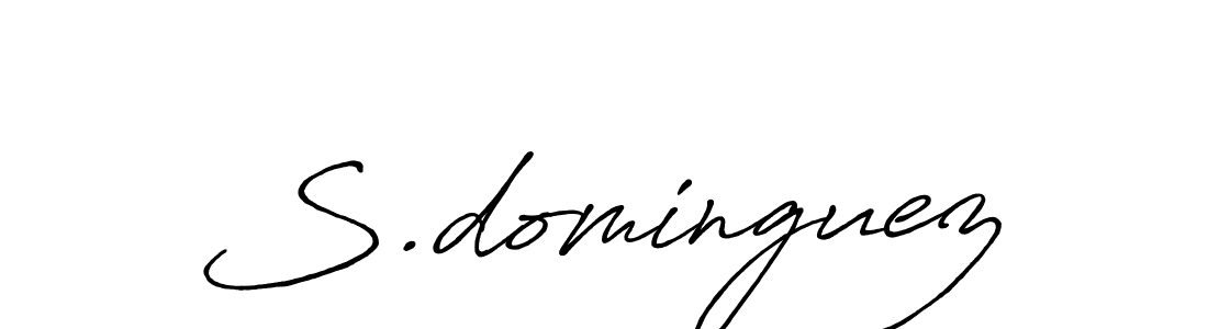 You should practise on your own different ways (Antro_Vectra_Bolder) to write your name (S.dominguez) in signature. don't let someone else do it for you. S.dominguez signature style 7 images and pictures png