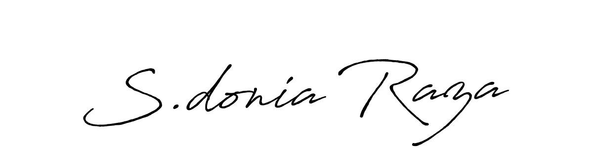 Antro_Vectra_Bolder is a professional signature style that is perfect for those who want to add a touch of class to their signature. It is also a great choice for those who want to make their signature more unique. Get S.donia Raza name to fancy signature for free. S.donia Raza signature style 7 images and pictures png