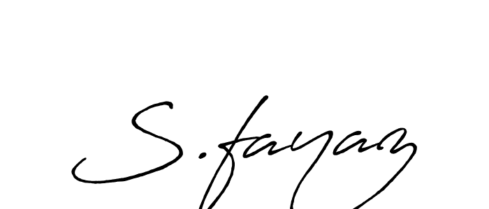 Best and Professional Signature Style for S.fayaz. Antro_Vectra_Bolder Best Signature Style Collection. S.fayaz signature style 7 images and pictures png