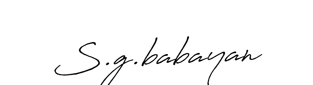How to Draw S.g.babayan signature style? Antro_Vectra_Bolder is a latest design signature styles for name S.g.babayan. S.g.babayan signature style 7 images and pictures png