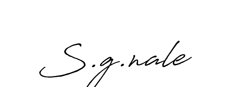 How to make S.g.nale signature? Antro_Vectra_Bolder is a professional autograph style. Create handwritten signature for S.g.nale name. S.g.nale signature style 7 images and pictures png