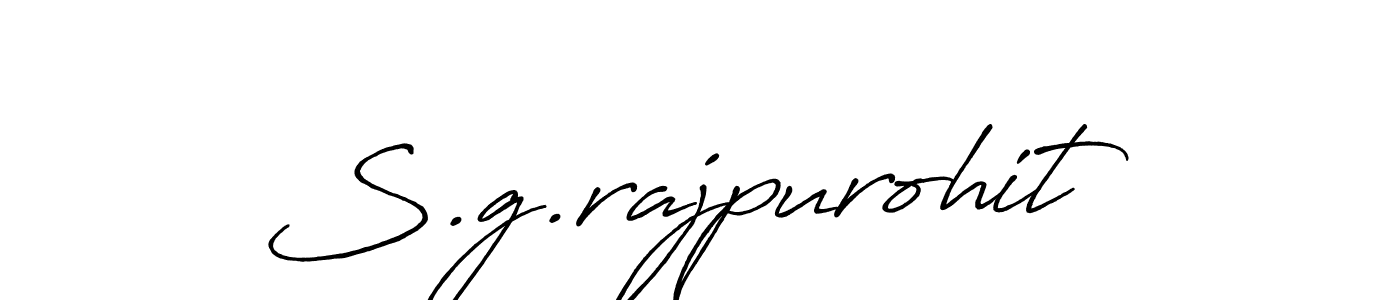 Design your own signature with our free online signature maker. With this signature software, you can create a handwritten (Antro_Vectra_Bolder) signature for name S.g.rajpurohit. S.g.rajpurohit signature style 7 images and pictures png