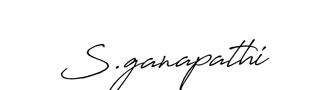 The best way (Antro_Vectra_Bolder) to make a short signature is to pick only two or three words in your name. The name S.ganapathi include a total of six letters. For converting this name. S.ganapathi signature style 7 images and pictures png