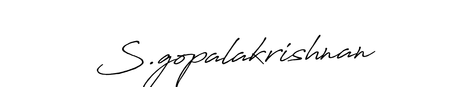 It looks lik you need a new signature style for name S.gopalakrishnan. Design unique handwritten (Antro_Vectra_Bolder) signature with our free signature maker in just a few clicks. S.gopalakrishnan signature style 7 images and pictures png