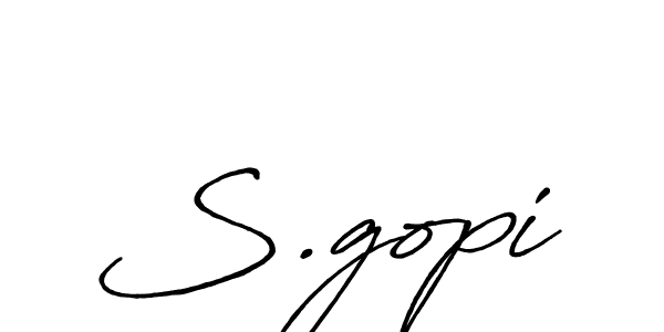 Best and Professional Signature Style for S.gopi. Antro_Vectra_Bolder Best Signature Style Collection. S.gopi signature style 7 images and pictures png