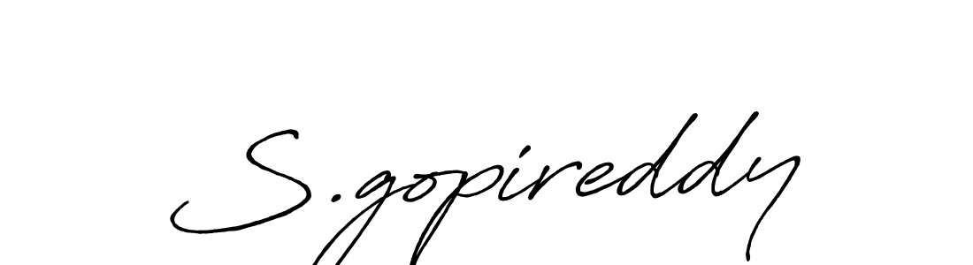 Similarly Antro_Vectra_Bolder is the best handwritten signature design. Signature creator online .You can use it as an online autograph creator for name S.gopireddy. S.gopireddy signature style 7 images and pictures png