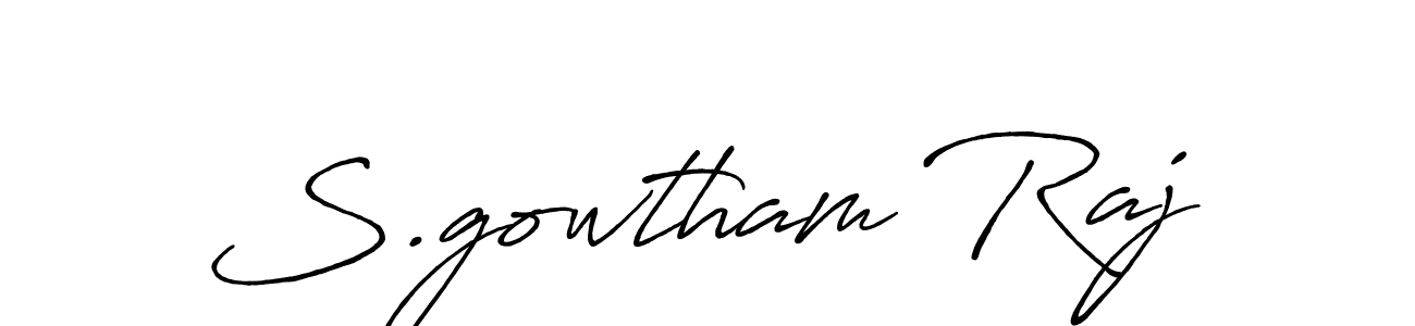 How to Draw S.gowtham Raj signature style? Antro_Vectra_Bolder is a latest design signature styles for name S.gowtham Raj. S.gowtham Raj signature style 7 images and pictures png