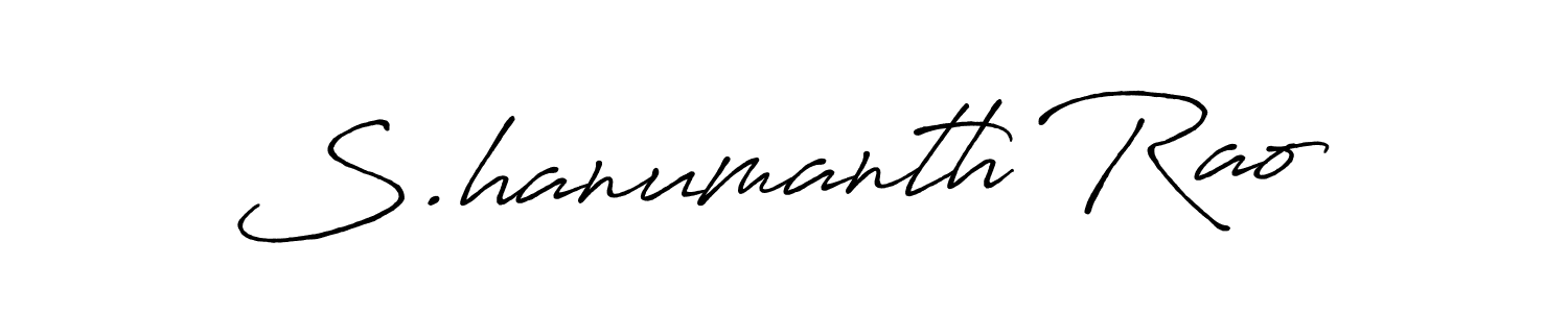 It looks lik you need a new signature style for name S.hanumanth Rao. Design unique handwritten (Antro_Vectra_Bolder) signature with our free signature maker in just a few clicks. S.hanumanth Rao signature style 7 images and pictures png