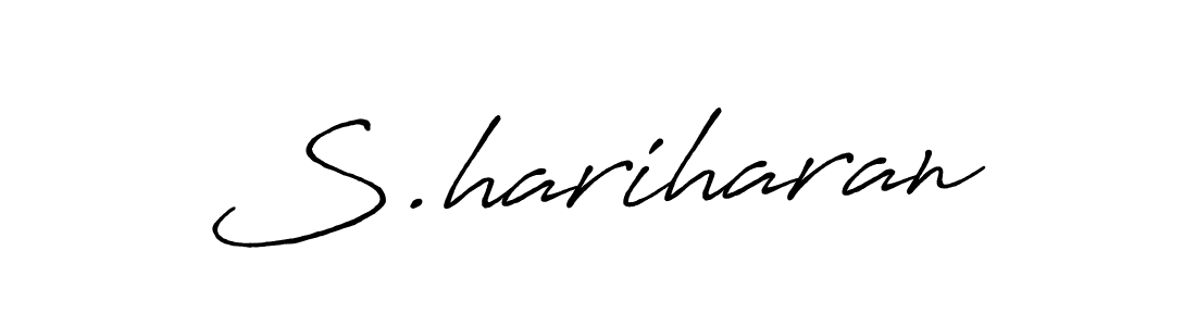 Also we have S.hariharan name is the best signature style. Create professional handwritten signature collection using Antro_Vectra_Bolder autograph style. S.hariharan signature style 7 images and pictures png