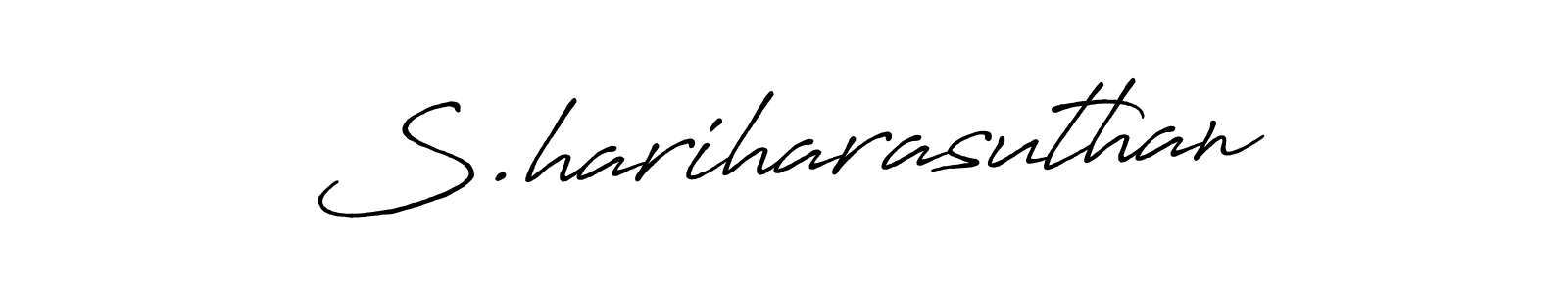if you are searching for the best signature style for your name S.hariharasuthan. so please give up your signature search. here we have designed multiple signature styles  using Antro_Vectra_Bolder. S.hariharasuthan signature style 7 images and pictures png