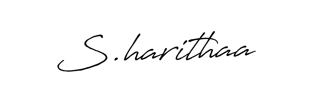 How to make S.harithaa signature? Antro_Vectra_Bolder is a professional autograph style. Create handwritten signature for S.harithaa name. S.harithaa signature style 7 images and pictures png