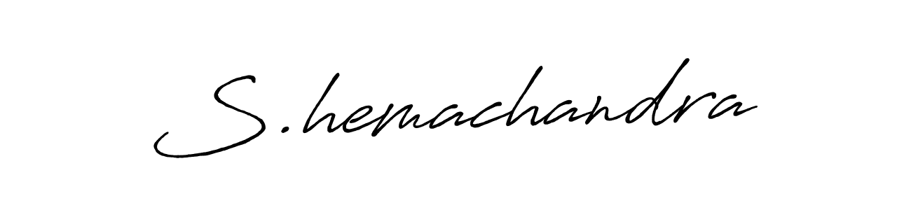 You should practise on your own different ways (Antro_Vectra_Bolder) to write your name (S.hemachandra) in signature. don't let someone else do it for you. S.hemachandra signature style 7 images and pictures png