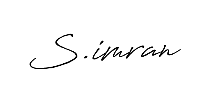 Antro_Vectra_Bolder is a professional signature style that is perfect for those who want to add a touch of class to their signature. It is also a great choice for those who want to make their signature more unique. Get S.imran name to fancy signature for free. S.imran signature style 7 images and pictures png