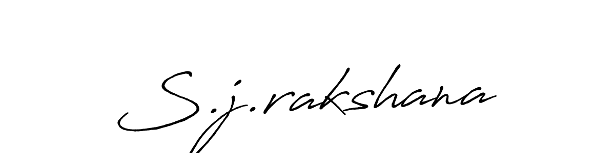 Also we have S.j.rakshana name is the best signature style. Create professional handwritten signature collection using Antro_Vectra_Bolder autograph style. S.j.rakshana signature style 7 images and pictures png